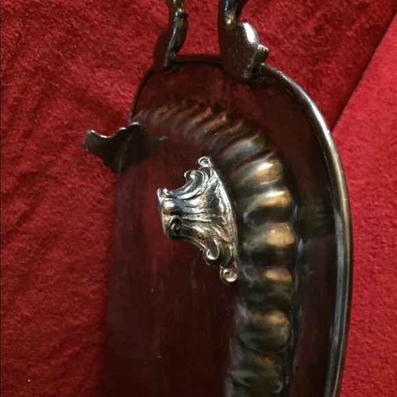 Vtg Silver Footed Swim Trophy Tray Memphis Plated - Picture 11 of 16